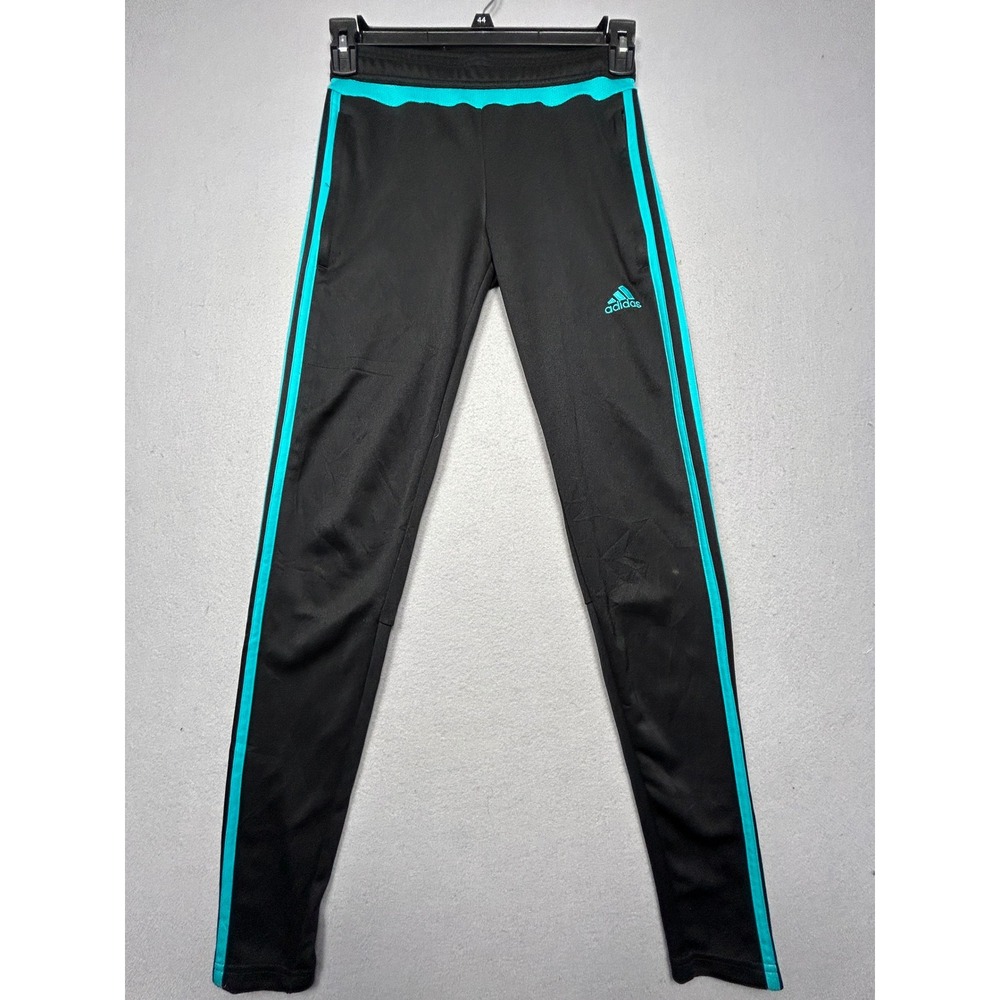 adidas Climacool Track Pants Polyester Black Teal XS Womens